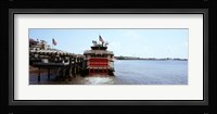 Paddleboat Natchez in a river, Mississippi River, New Orleans, Louisiana, USA Fine Art Print