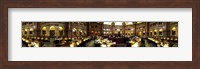 Interiors of the main reading room of a library, Library Of Congress, Washington DC, USA Fine Art Print