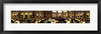 Interiors of the main reading room of a library, Library Of Congress, Washington DC, USA Fine Art Print