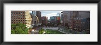 Buildings in a city, Atlantic Avenue, Wharf District, Boston, Suffolk County, Massachusetts, USA Fine Art Print