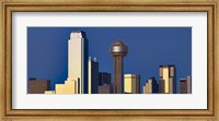 Skyline View with Reunion Tower, Dallas TX Fine Art Print