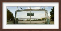 Chainlink fence in a public park, McCarren Park, Greenpoint, Brooklyn, New York City, New York State, USA Fine Art Print