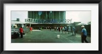 Commuters in front of a ferry terminal, Staten Island Ferry, New York City, New York State, USA Fine Art Print