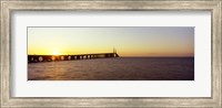 Bridge at sunrise, Sunshine Skyway Bridge, Tampa Bay, St. Petersburg, Pinellas County, Florida, USA Fine Art Print
