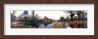 Pond in a park, Central Park, Manhattan, New York City, New York State Fine Art Print