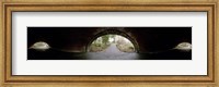 360 degree view of a tunnel in an urban park, Central Park, Manhattan, New York City, New York State, USA Fine Art Print