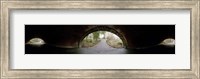 360 degree view of a tunnel in an urban park, Central Park, Manhattan, New York City, New York State, USA Fine Art Print