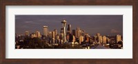 Seattle skyline at dusk, King County, Washington State, USA 2010 Fine Art Print