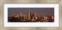 Seattle skyline at dusk, King County, Washington State, USA 2010 Fine Art Print