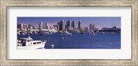 Boats in the San Digeo Harbor Fine Art Print