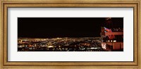 Hotel lit up at night, Palms Casino Resort, Las Vegas, Nevada, USA 2010 Fine Art Print