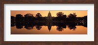 Sepia Toned Capitol Building at Dusk, Washington DC Fine Art Print