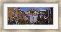 Buildings in a city, Gaslamp Quarter, San Diego, California, USA Fine Art Print