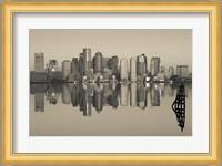 Reflection of buildings in water, Boston, Massachusetts, USA Fine Art Print