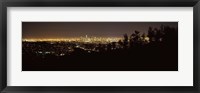 Los Angeles, California Cityscape at Night Fine Art Print