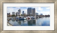 Fishing boats docked at a marina, San Diego, California, USA Fine Art Print