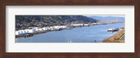 High angle view of a river, Willamette River, Portland, Multnomah County, Oregon, USA Fine Art Print
