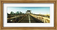 City viewed from Brooklyn Bridge, Manhattan, New York City, New York State, USA Fine Art Print