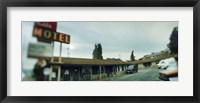 Motel at the roadside, Aurora Avenue, Seattle, Washington State, USA Fine Art Print