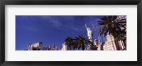 Low angle view of skyscrapers in a city, The Strip, Las Vegas, Nevada, USA Fine Art Print
