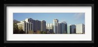 Skyscrapers in a city, Lake Eola, Orlando, Orange County, Florida, USA Fine Art Print