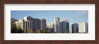 Skyscrapers in a city, Lake Eola, Orlando, Orange County, Florida, USA Fine Art Print