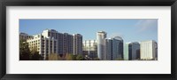 Skyscrapers in a city, Lake Eola, Orlando, Orange County, Florida, USA Fine Art Print