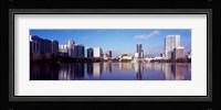 Buildings Reflecting in Lake Eola, Orlando, Florida Fine Art Print