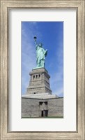 Low angle view of a statue, Statue Of Liberty, Liberty Island, Upper New York Bay, New York City, New York State, USA Fine Art Print