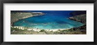 High angle view of a coast, Hanauma Bay, Oahu, Honolulu County, Hawaii, USA Fine Art Print