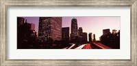 Highway through Skyscrapers in Los Angeles, California Fine Art Print