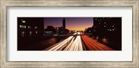 Traffic on the road, City of Los Angeles, California, USA Fine Art Print