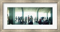 Tourists on a boardwalk, Coney Island, Brooklyn, New York City, New York State, USA Fine Art Print