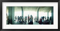 Tourists on a boardwalk, Coney Island, Brooklyn, New York City, New York State, USA Fine Art Print