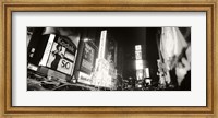 Black and white view of Times Square, Manhattan Fine Art Print