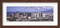 High angle view of a city, Honolulu, Oahu, Honolulu County, Hawaii, USA 2010 Fine Art Print