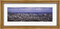 Aerial view of a city, Honolulu, Oahu, Honolulu County, Hawaii, USA 2010 Fine Art Print