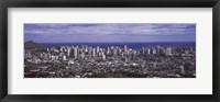 Aerial view of a city, Honolulu, Oahu, Honolulu County, Hawaii, USA 2010 Fine Art Print