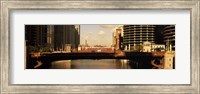 Buildings at the waterfront, Marina Towers, Chicago River, Chicago, Cook County, Illinois, USA Fine Art Print