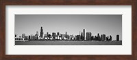 Skyscrapers at the waterfront, Willis Tower, Chicago, Cook County, Illinois, USA Fine Art Print
