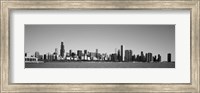 Skyscrapers at the waterfront, Willis Tower, Chicago, Cook County, Illinois, USA Fine Art Print