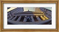 Low angle view of a stock exchange building, New York Stock Exchange, Wall Street, Manhattan, New York City, New York State, USA Fine Art Print