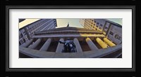 Low angle view of a stock exchange building, New York Stock Exchange, Wall Street, Manhattan, New York City, New York State, USA Fine Art Print