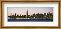 New York City Skyline Lit Up at Night Fine Art Print