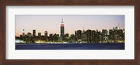 New York City Skyline Lit Up at Night Fine Art Print