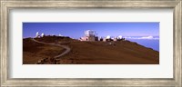 Science city observatories, Haleakala National Park, Maui, Hawaii, USA Fine Art Print
