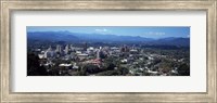 Aerial view of a city, Asheville, Buncombe County, North Carolina, USA Fine Art Print