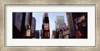 Low angle view of buildings, Times Square, Manhattan, New York City, New York State, USA 2011 Fine Art Print