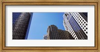Low angle view of skyscrapers in a city, Charlotte, Mecklenburg County, North Carolina, USA 2011 Fine Art Print