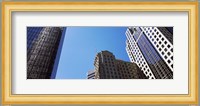 Low angle view of skyscrapers in a city, Charlotte, Mecklenburg County, North Carolina, USA 2011 Fine Art Print